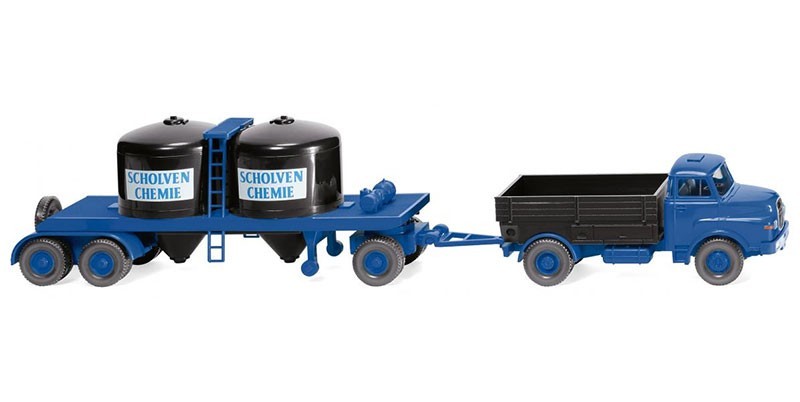 Wiking 1/87 Scholven-Chemi – MAN Chemical Trailer Train #053404📌USA