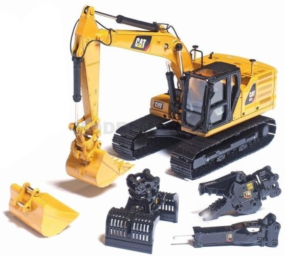 DIECAST MASTERS 85657 CAT 323 Next Generation With Accessories 1/50
