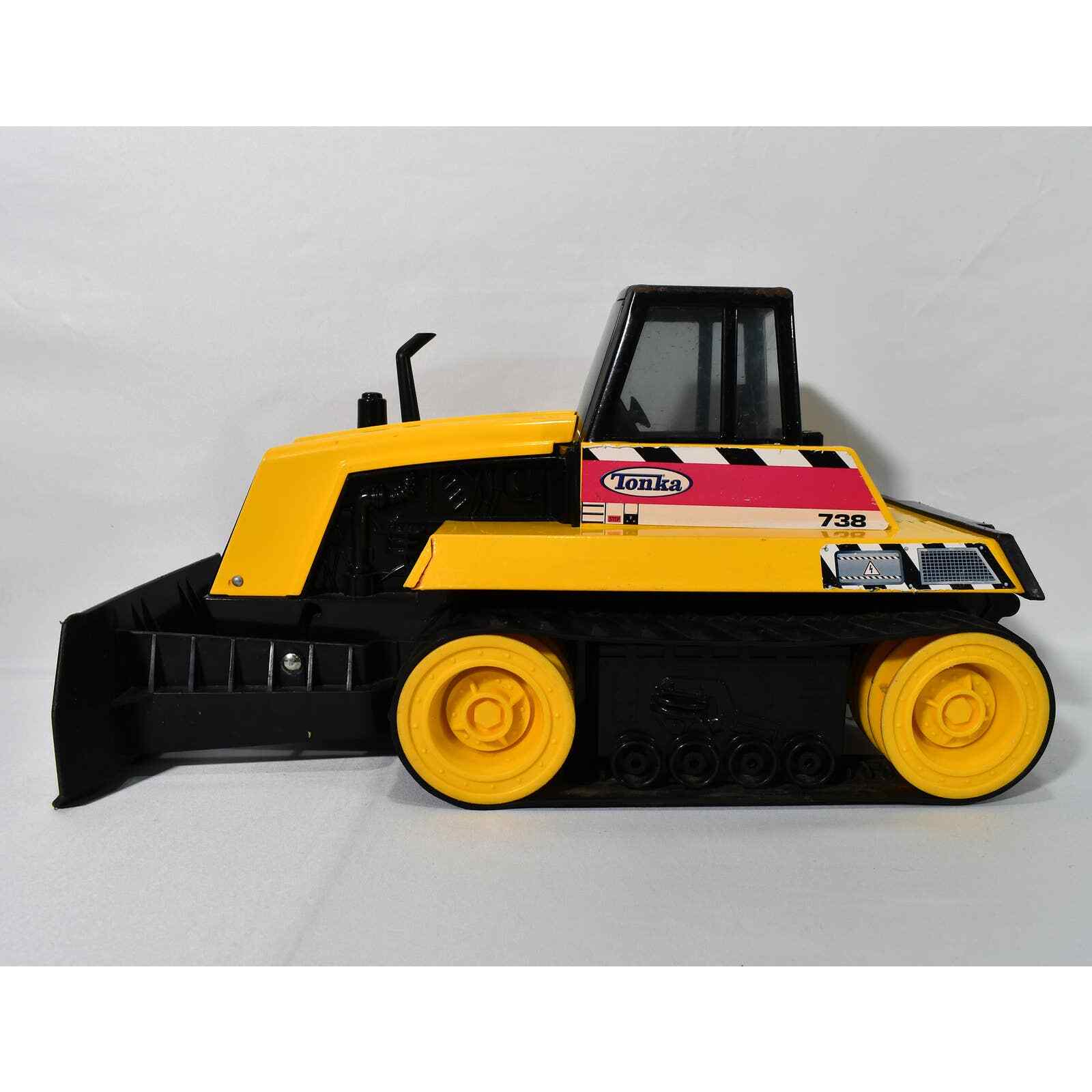 Vintage Black And Yellow Tonka 738 Bulldozer Great Outdoor Toy 0523!!!
