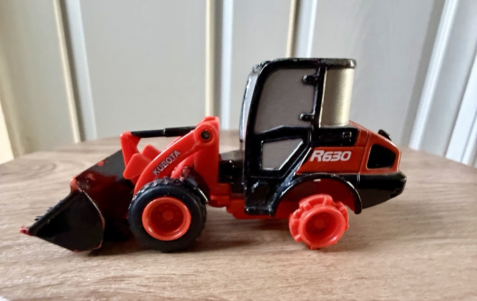 Kubota Pull-back R630 Wheel Loader Mini Toy 4” By Popak New-Ray. Loose, Works.