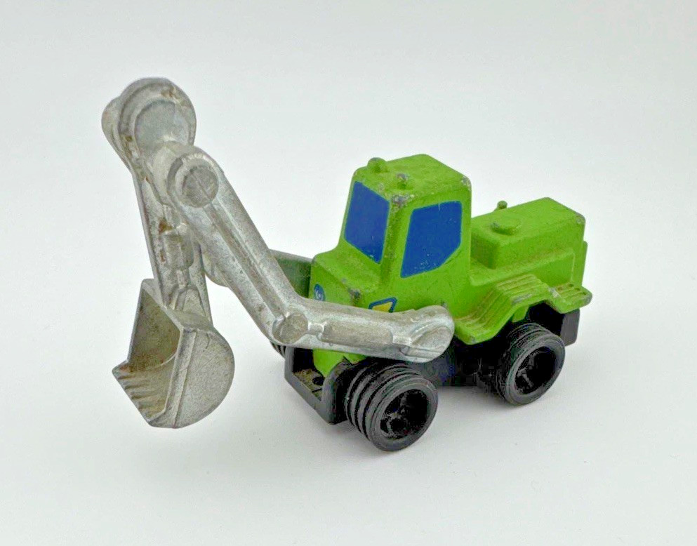 Mattel Construction Excavator Backhoe Toy 1979 Vintage Works