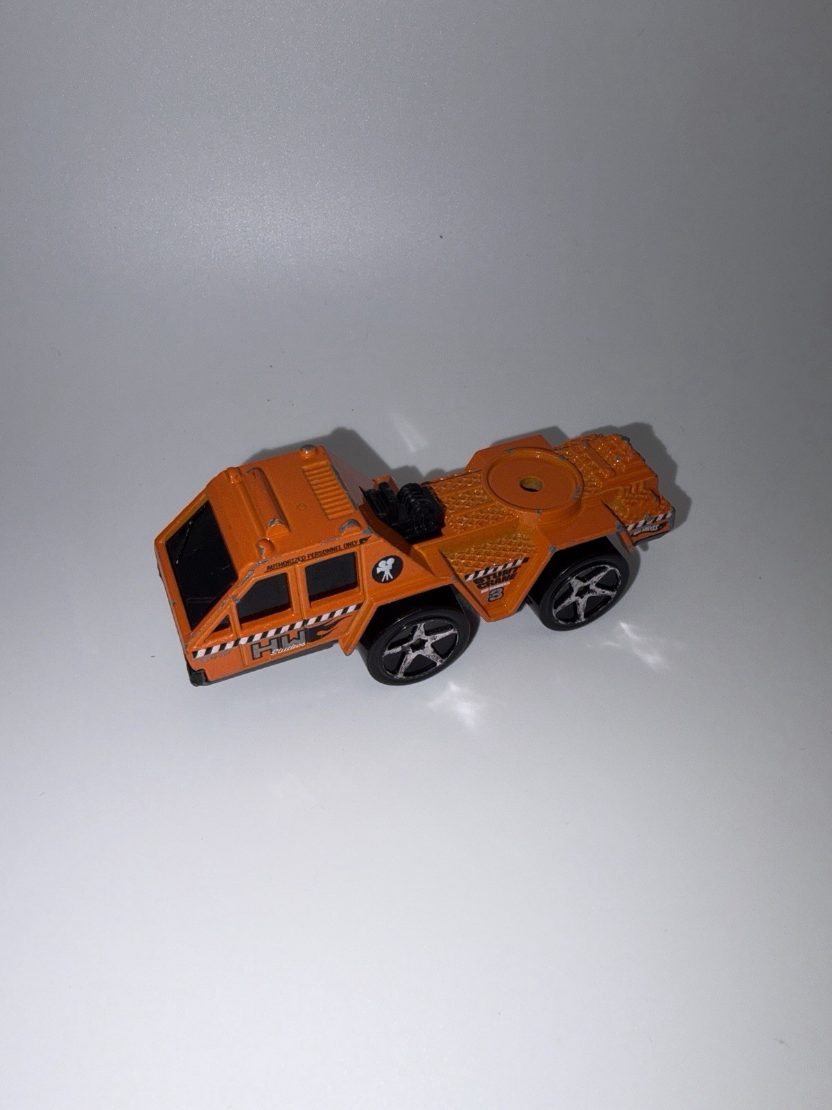 Hot Wheels Stunt Crane Orange Diecast Construction Truck 1988 Malaysia Vintage