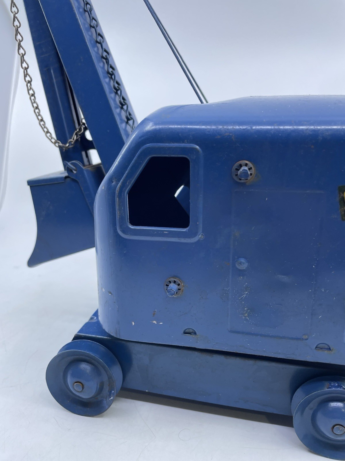 Antique 1950’s Structo Toys Pressed Steel Excavator Steam Shovel Toy – blue