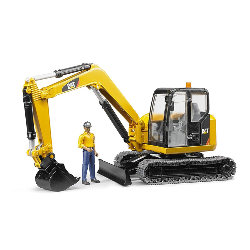 Bruder Toys Cat Mini Excavator With Worker
