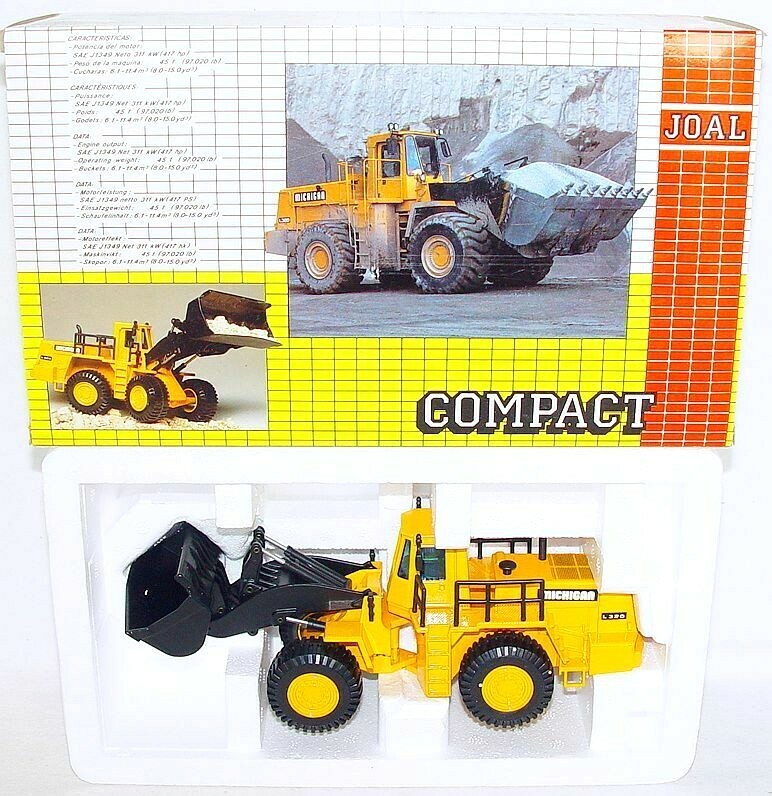Joal Spain 1:50 MICHIGAN L 320 Heavy WHEEL LOADER SHOVEL 1st Issue MIB`85 RARE!