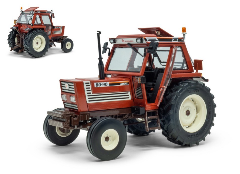 1:32 Ros Fiat 80-90 Cab Superconfort 2WD Diecast Model Tractor Model Making