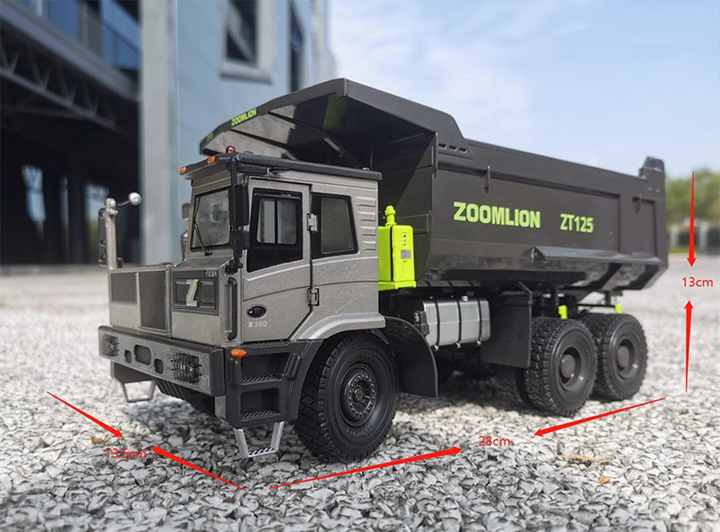1/35 Scale ZOOMLION ZT125 Mining Dump Truck Diecast Model Toy Gift NIB