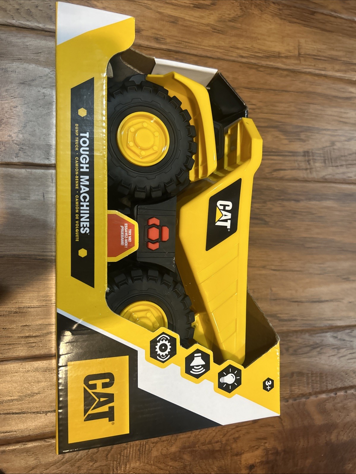 CAT Construction TOUGH MACHINES Toy Dump Truck w/ Lights & Sounds – New In Box
