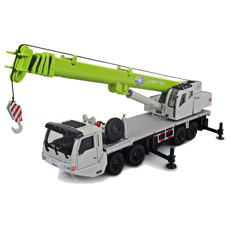 7.7″ Crane Truck Toy Construction Equipment Model Metal Diecast Toy Vehicle Gray