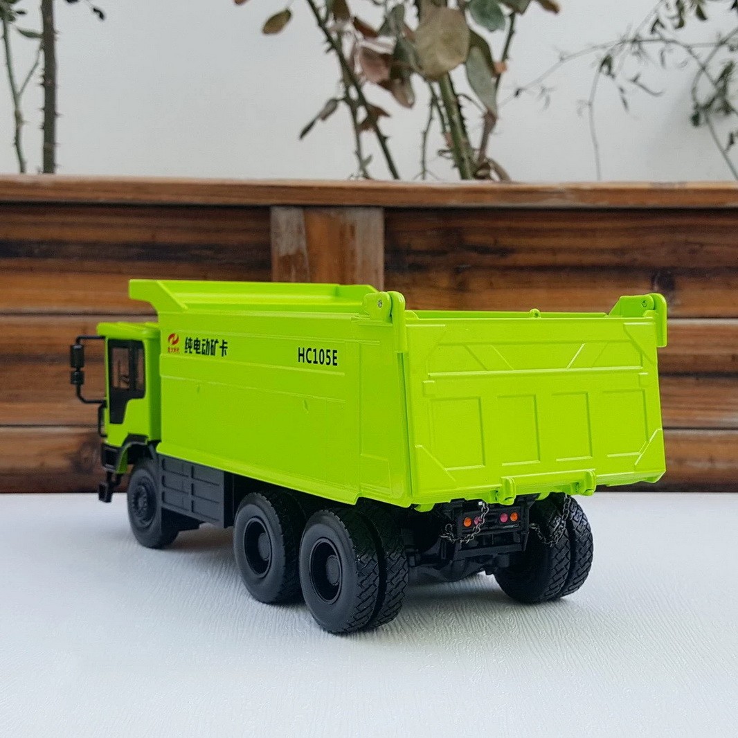1/36 Scale HongDa HC105E BEV Off-Highway Truck Diecast Car Model Toy
