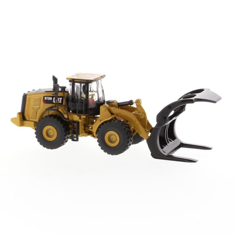 1/87 CAT Caterpillar 972M Wheel Loader w/ Log Fork – HO Series Diecast 85950