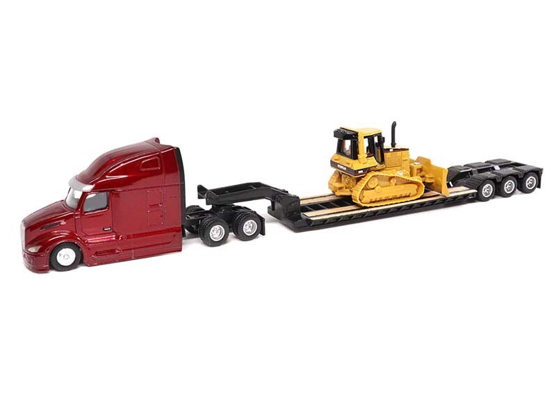 Peterbilt 579 w/Trailer and CAT D5M Dozer 1:87 HO Scale Diecast Masters 84419