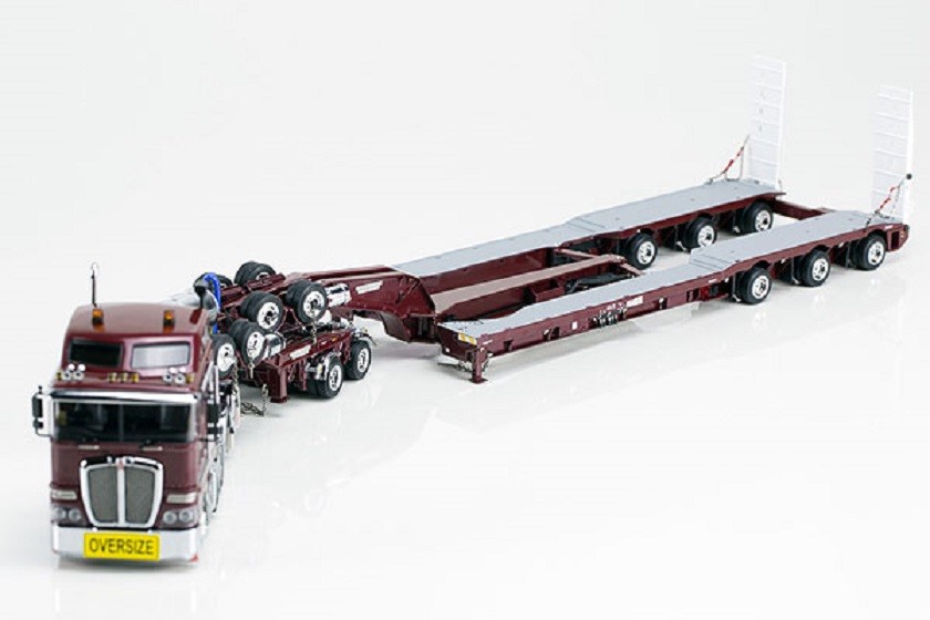 Kenworth K200 w/ Drake Trailer – “BURGUNDY” – 1/50 – #ZT09037