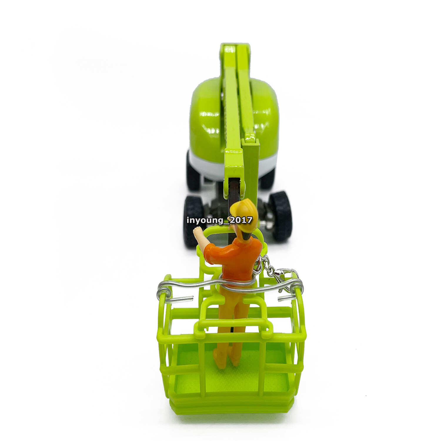 Aerial Work Platform Truck Toy Construction Vehicle Diecast Model Toys Green