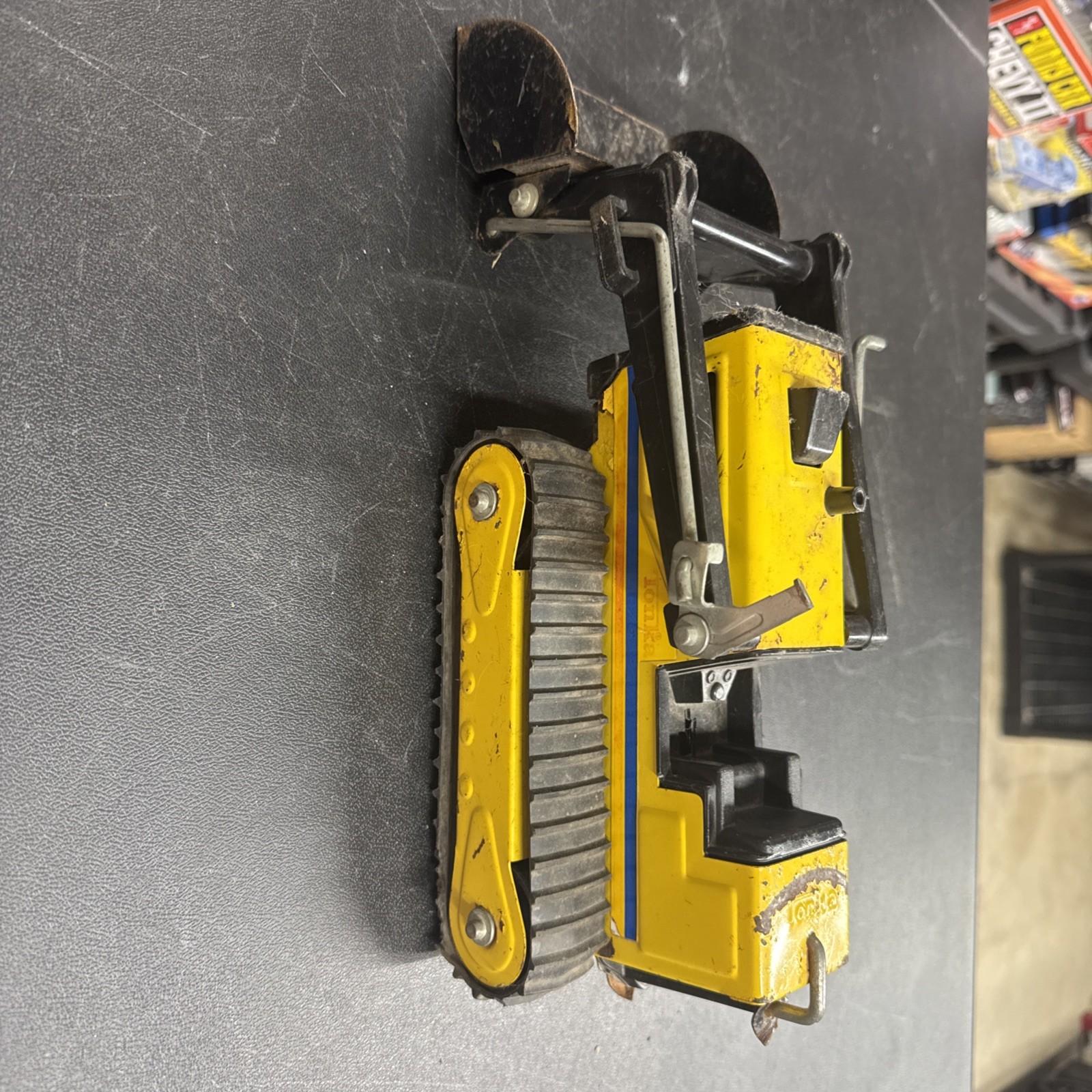 Vintage Metal Tonka Track Front End Loader / Backhoe Bulldozer Missing Back Half