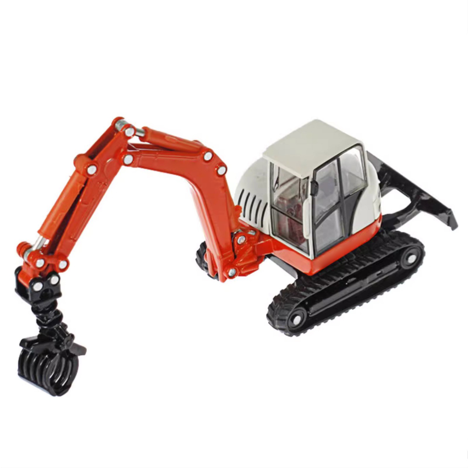 17cm Alloy 1/50 Tracked Wood Grabbers Construction Vehicle Model Birthday Gift