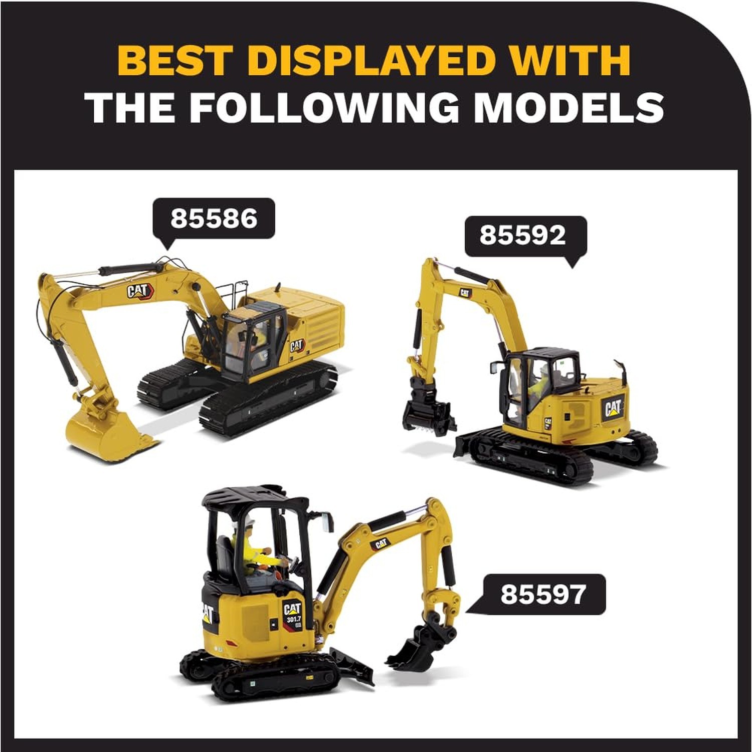 Diecast Masters 1:50 Scale Caterpillar 308 CR Mini Hydraulic Excavator | High…