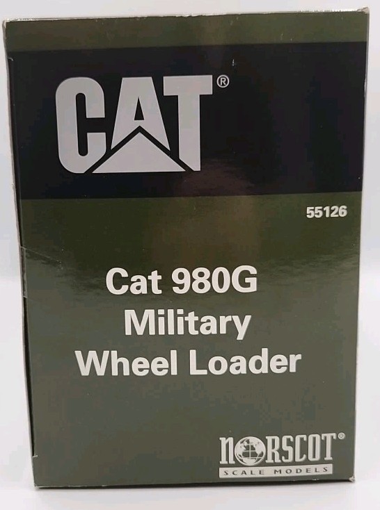 NIB Caterpillar 980G Military Wheel Loader 1:50 Scale #55126