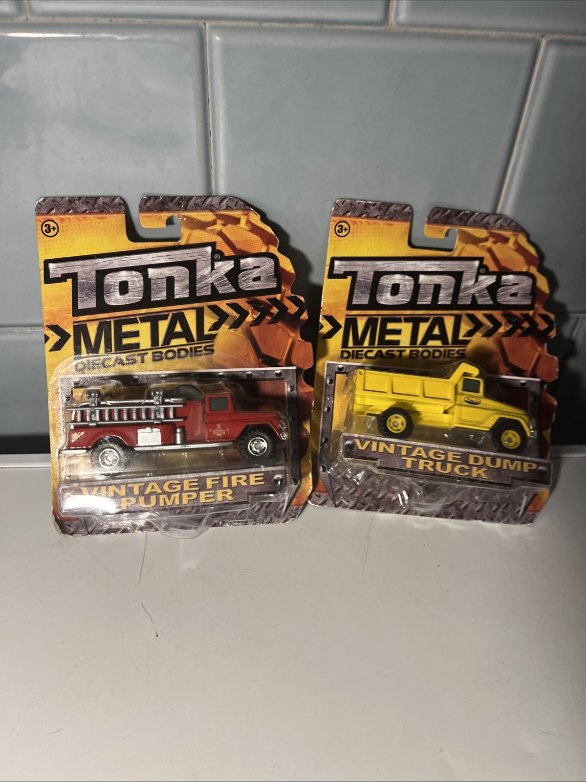 TONKA VINTAGE DUMP& FIRE TRUCK METAL DIECAST BODIES NEW