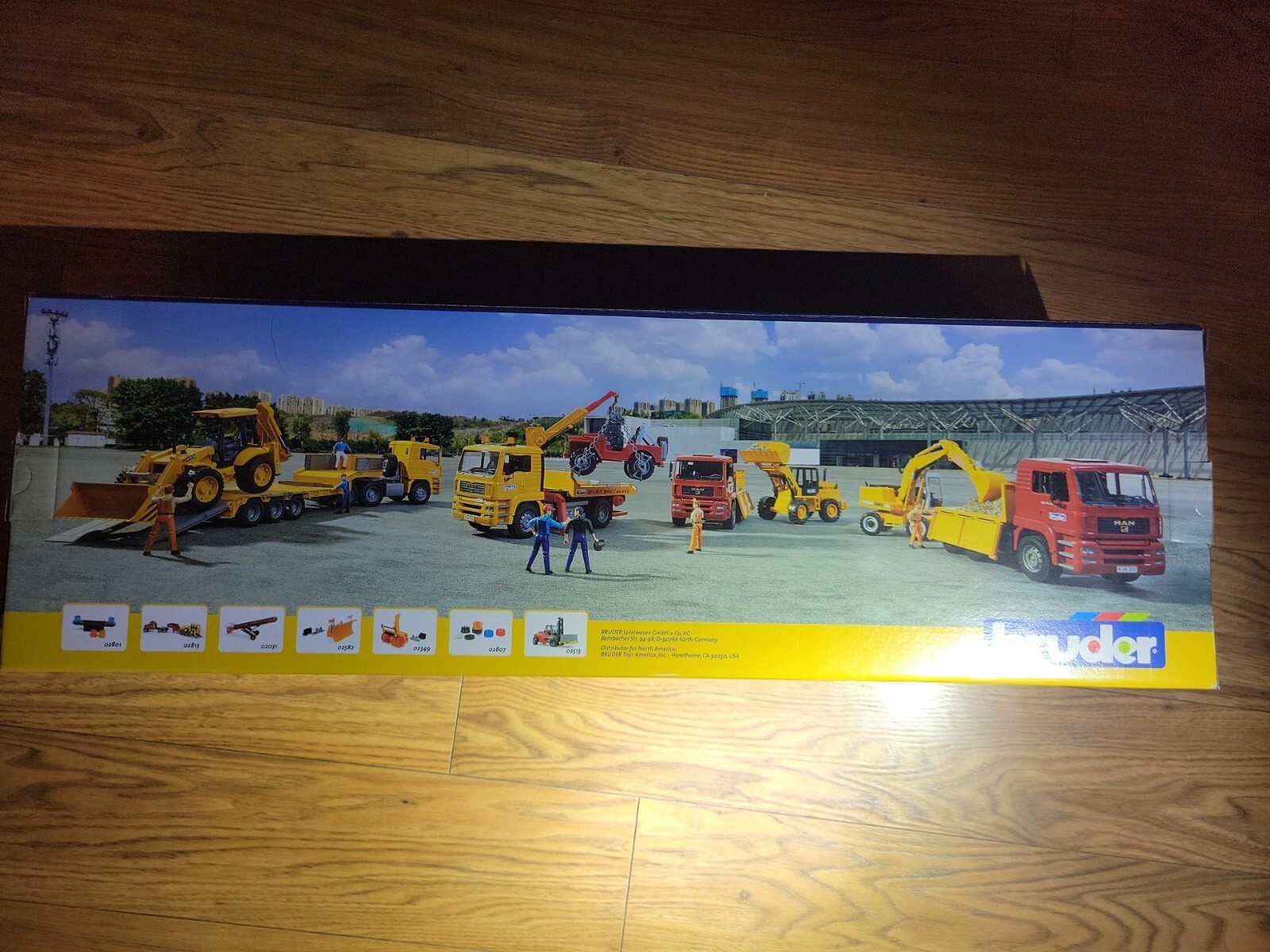 Bruder, Man Dump Truck And Excavator. Toy Truck And Loader Retired. Dump Truck.