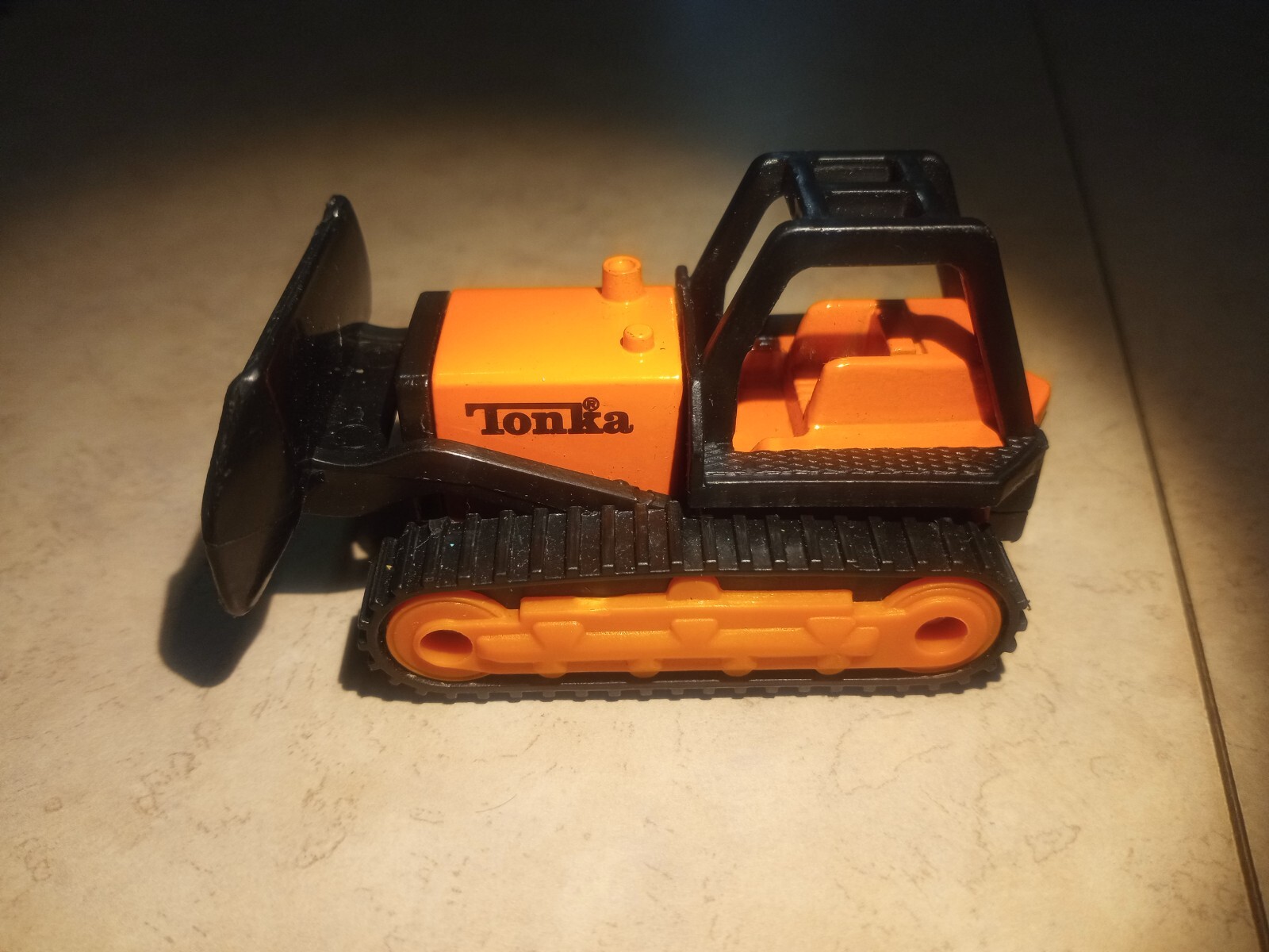 MCDONALDS TONKA Mini Bulldozer Construction 2003 Orange Hasbro Happy Meal