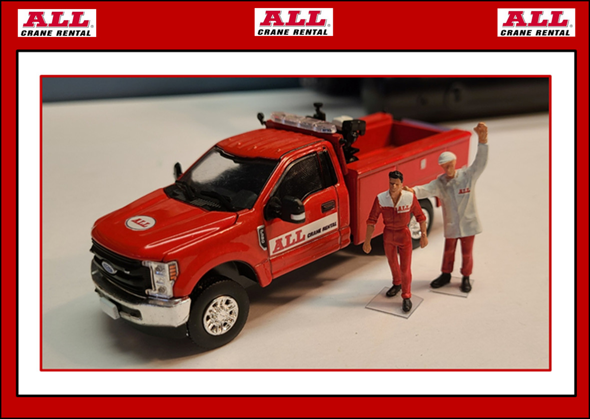 1/50 ALL Crane Ford F-350 Service Truck 2 Custom Figures – FREE SHIPPING !!!