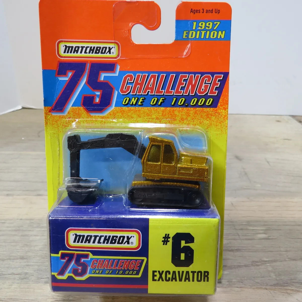 Matchbox #6 Excavator 75 Challenge Limited Edition 1/80 MB-1741-6-P
