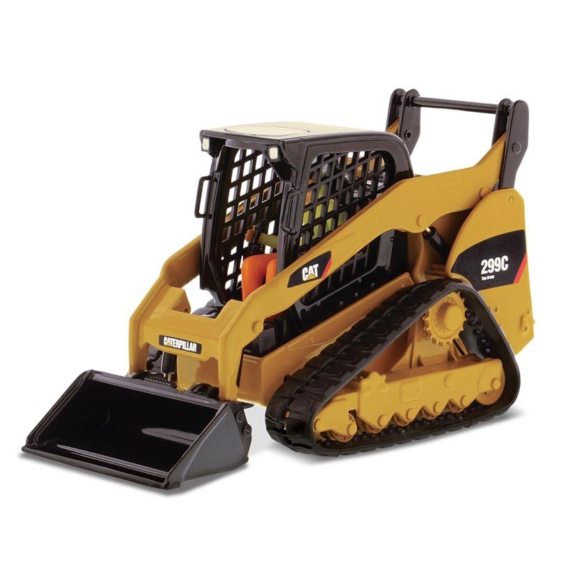 1/32 Caterpillar 299C Compact Track Loader With Work Tools Diecast Masters 85226