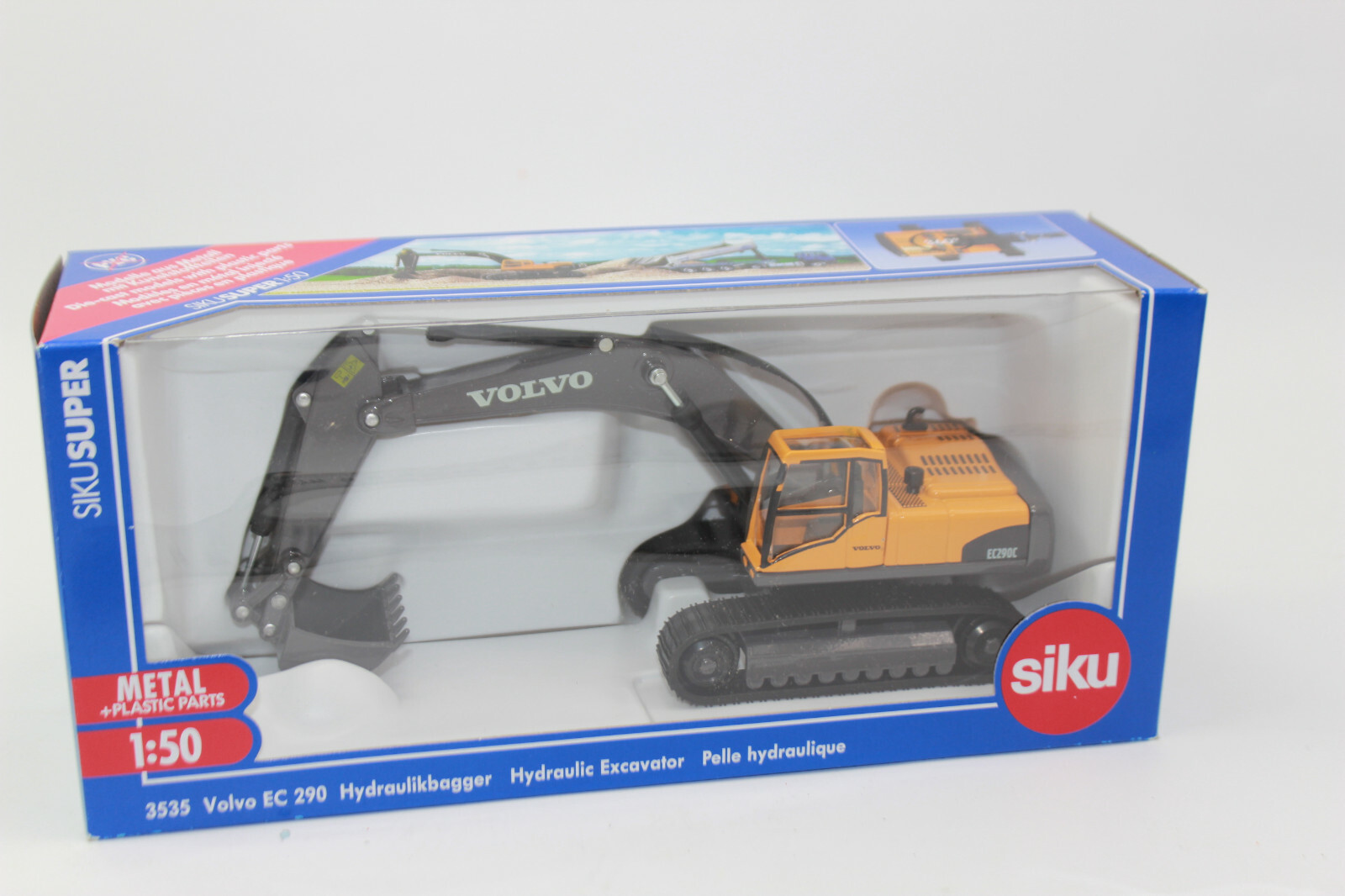 Siku 3535 Crawler Hydraulic Excavator Volvo EC 290 1:50 NEW ORIGINAL PACKAGING