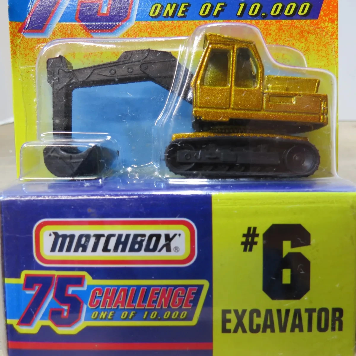 Matchbox #6 Excavator 75 Challenge Limited Edition 1/80 MB-1741-6-P