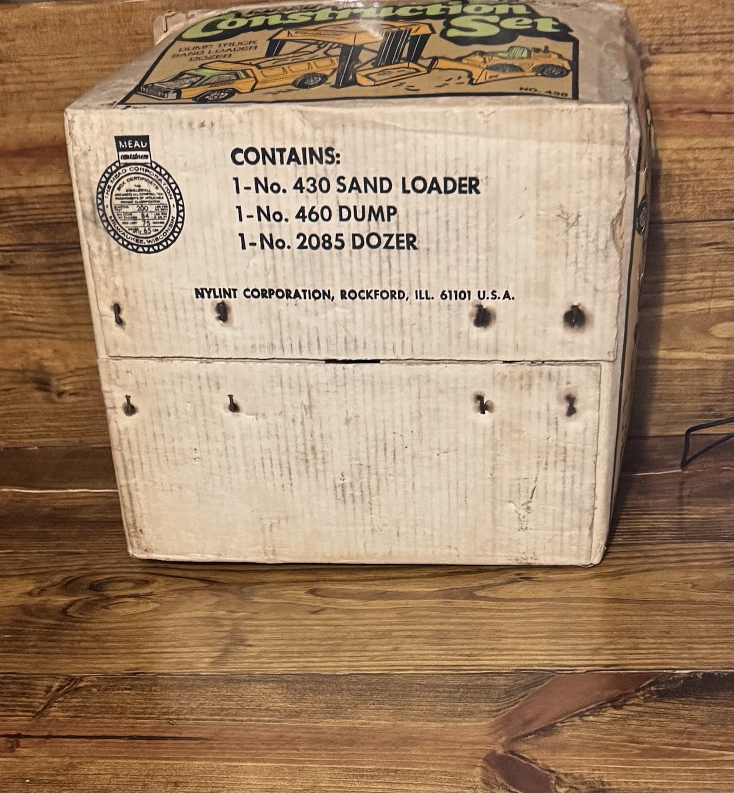 70s Nylint Construction Set Dozer/Sand Loader/Dump Truck/Box Read Description!!!