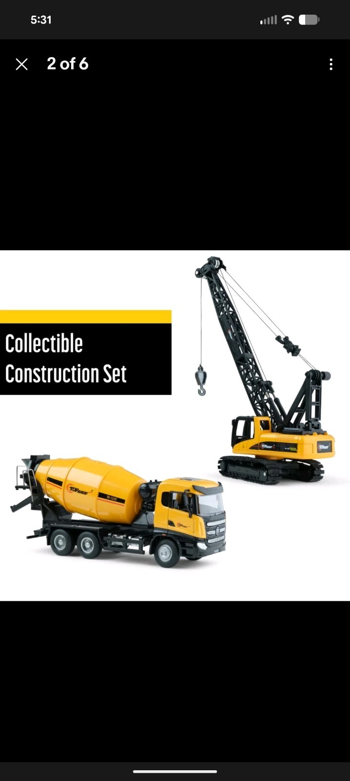 Diecast Metal Construction Trucks Models Set of 2 〡 Heavy Metal Toy Cement Truck