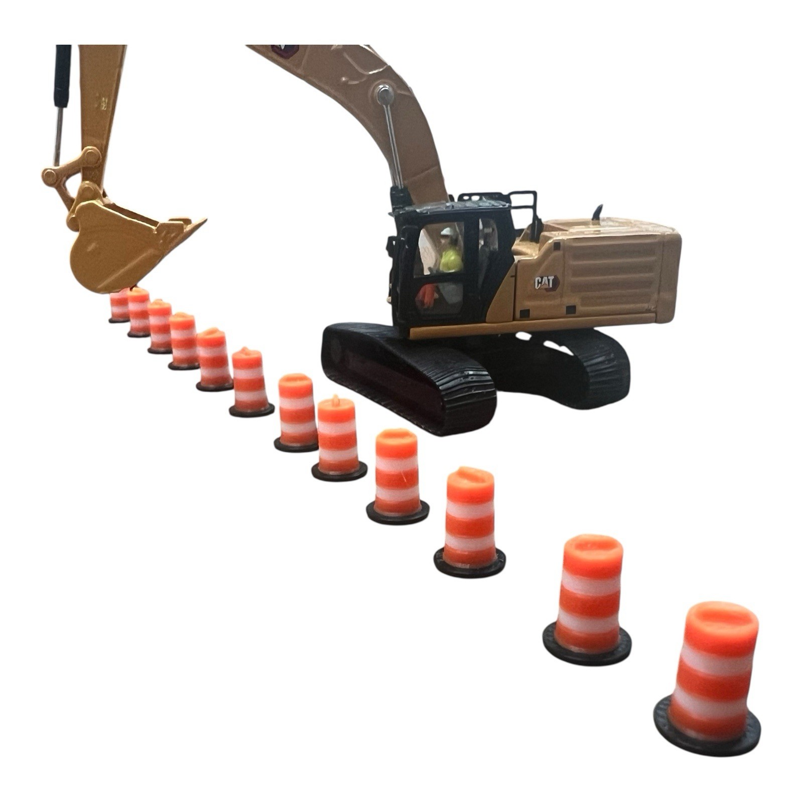 HO Scale Traffic Safety Drum Scale Model 1/87 12 Pack