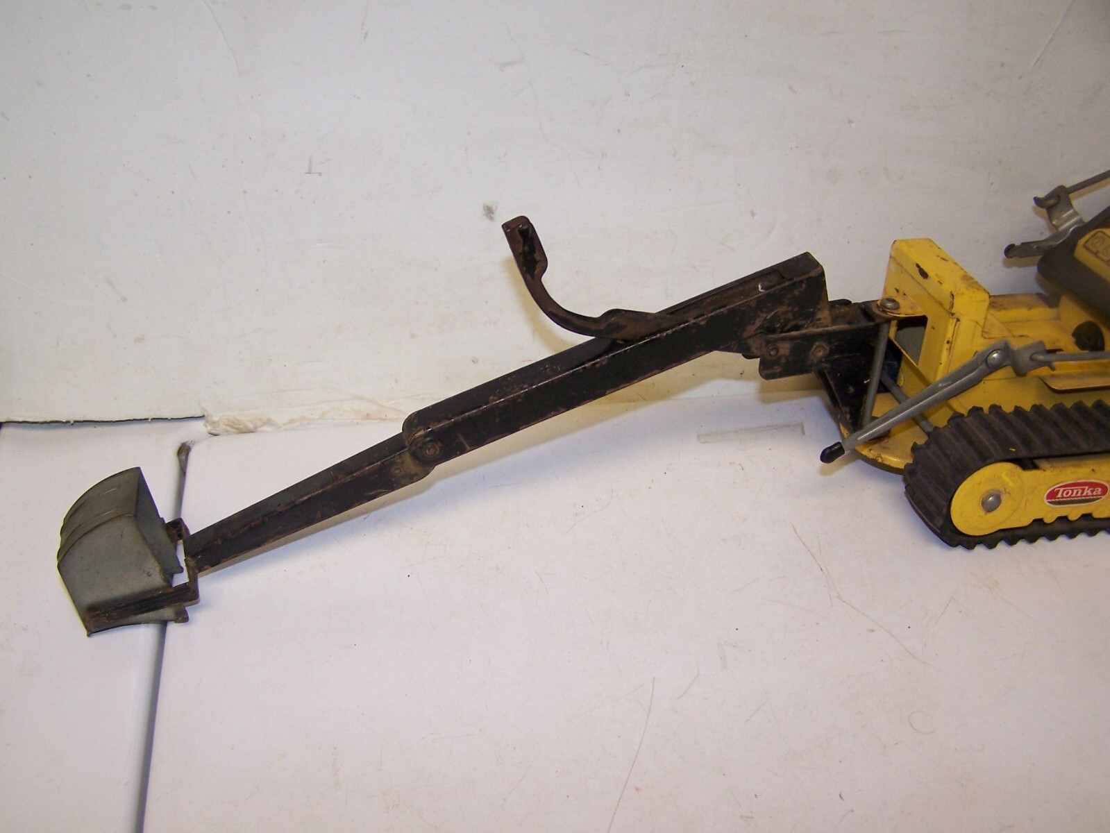 2 Vintage 1960s Tonka Trencher Backhoe Bulldozers TRACK LOADER