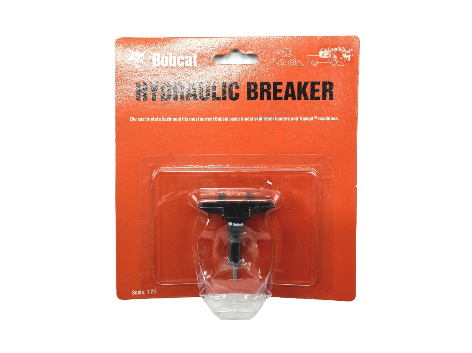 Bobcat Hydraulic Breaker Attachment Clover 1:25 Scale Diecast Model #6988648 New