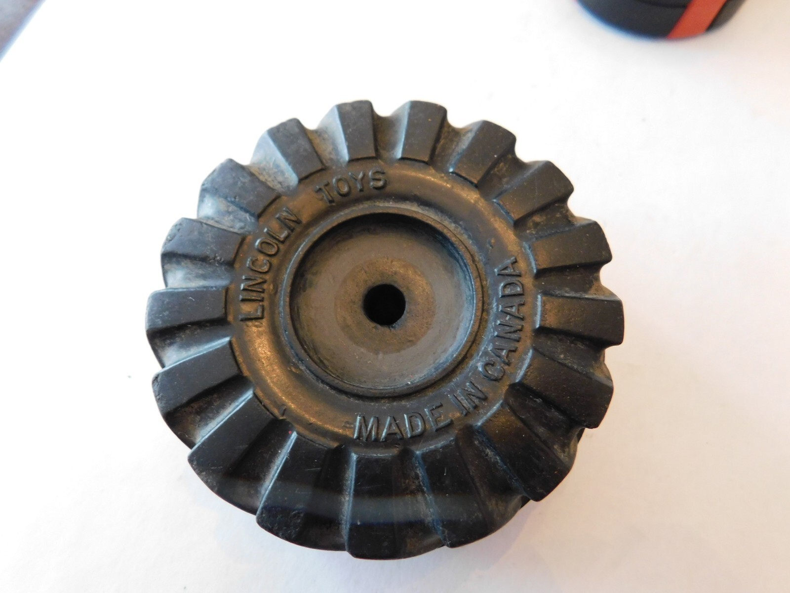 VINTAGE LINCOLN TOYS grader or loader wheel MADE IN CANADA