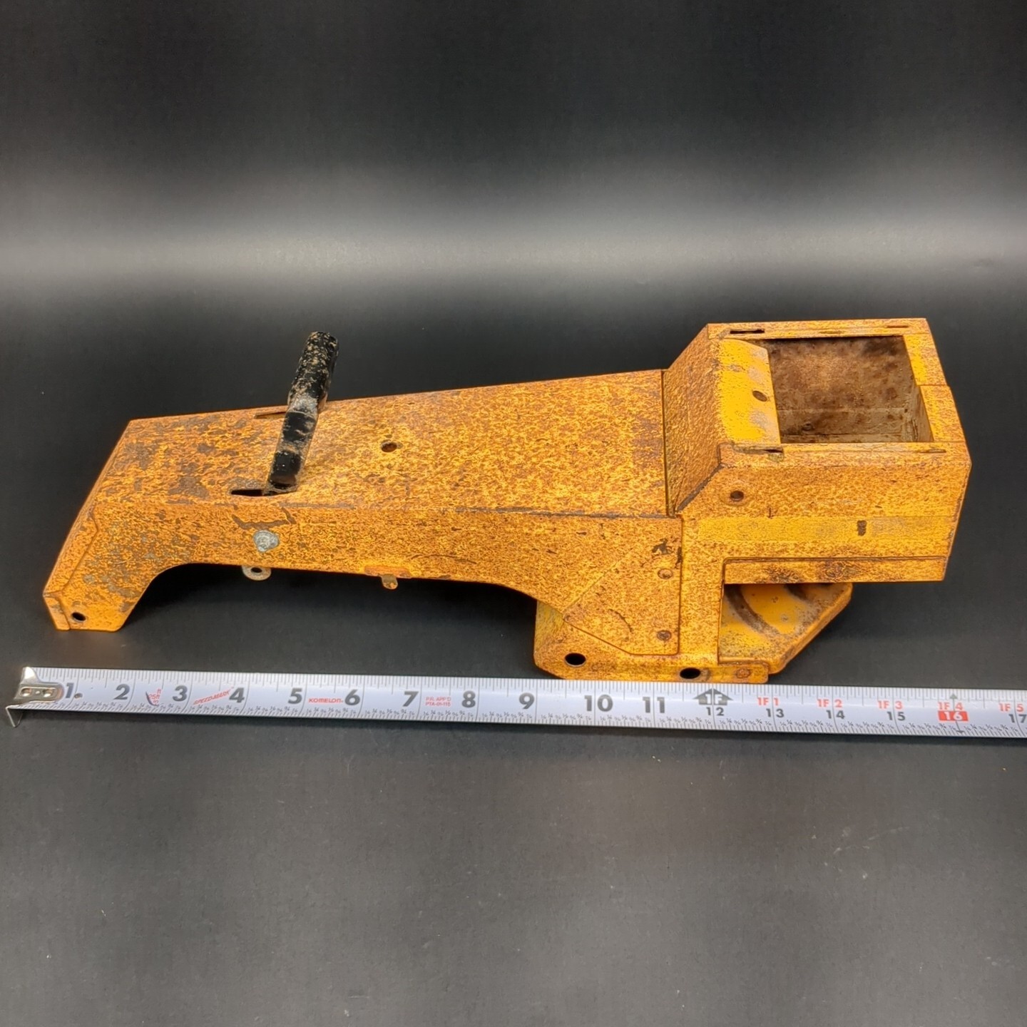 Mighty Tonka Dual Blade Road Grader 3945 Front Body Frame Orange