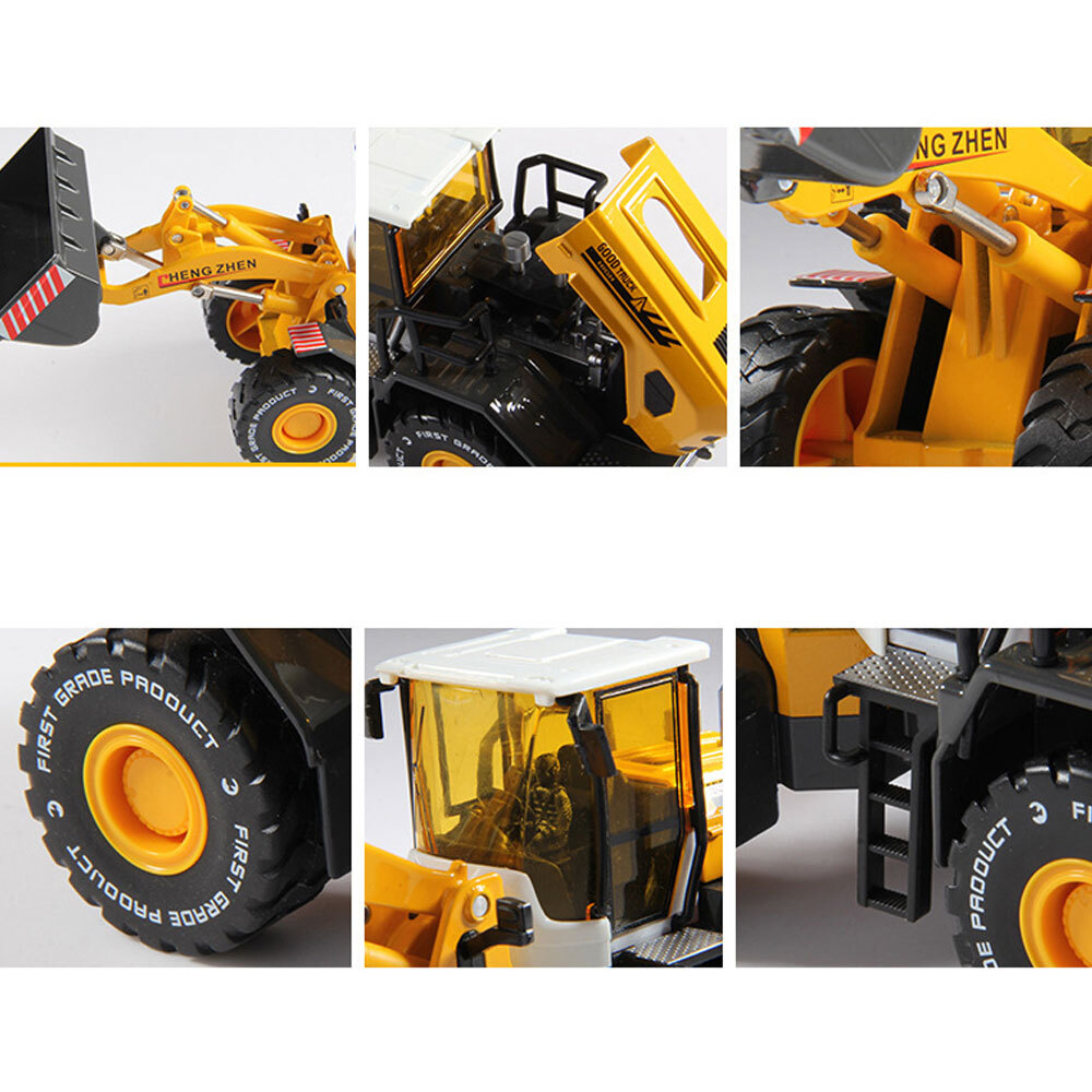 8.3″ Loader Tractor Bulldozer Construction Vehicle Model Diecast Toy Car Green
