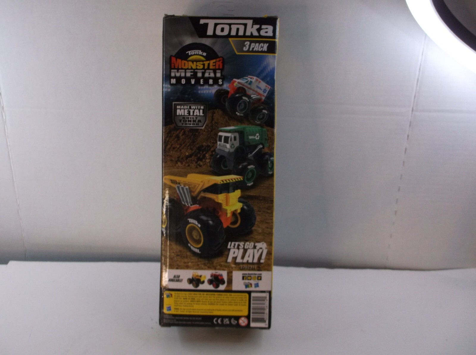 TONKA Monster Metal Movers 3-Pack Dump Garbage Ambulance Truck Hasbro – NEW