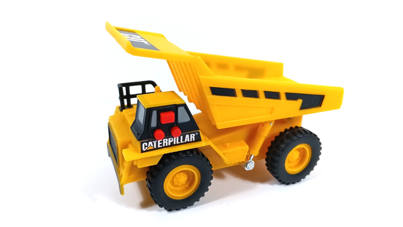 Genuine Toy State Black & Yellow Caterpillar Toy Dump Truck Makes Noises