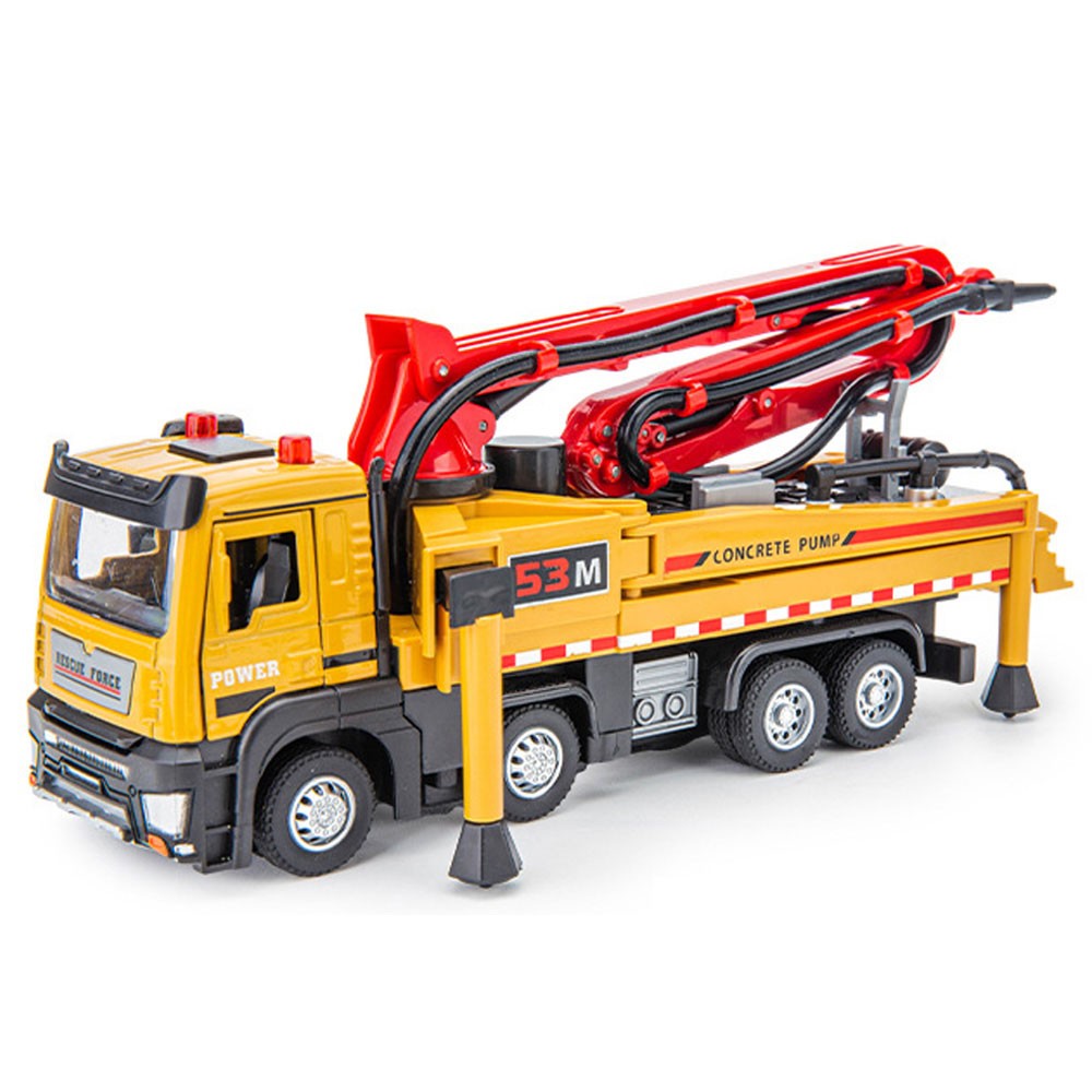 1:50 Concrete Pump Truck Toy Diecast Construction Vehicle Model Toys for Boys