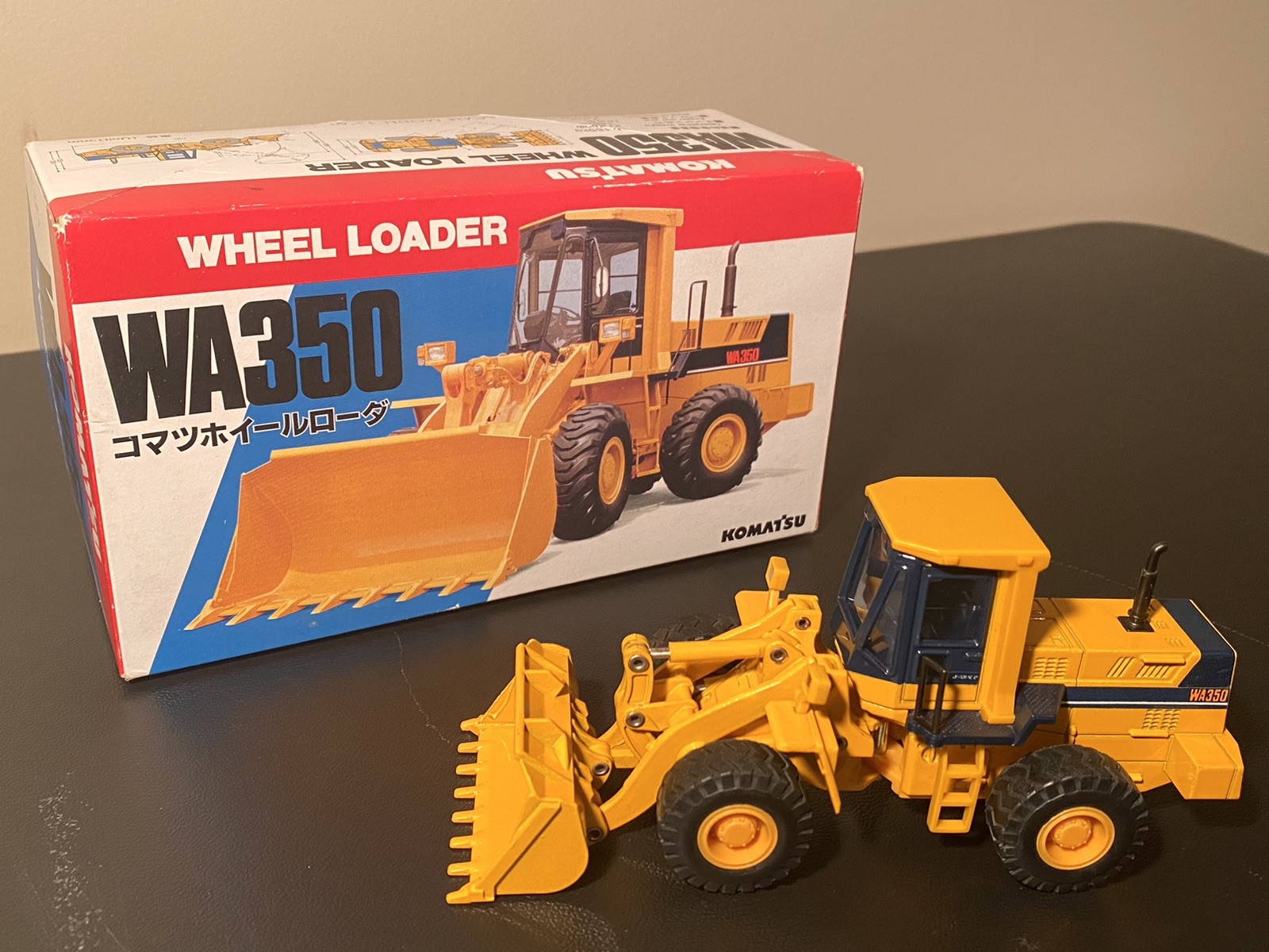 RARE Shinsei **K-003** (NOT #615) 1/50 diecast Komatsu WA350 Wheel Loader v1.0