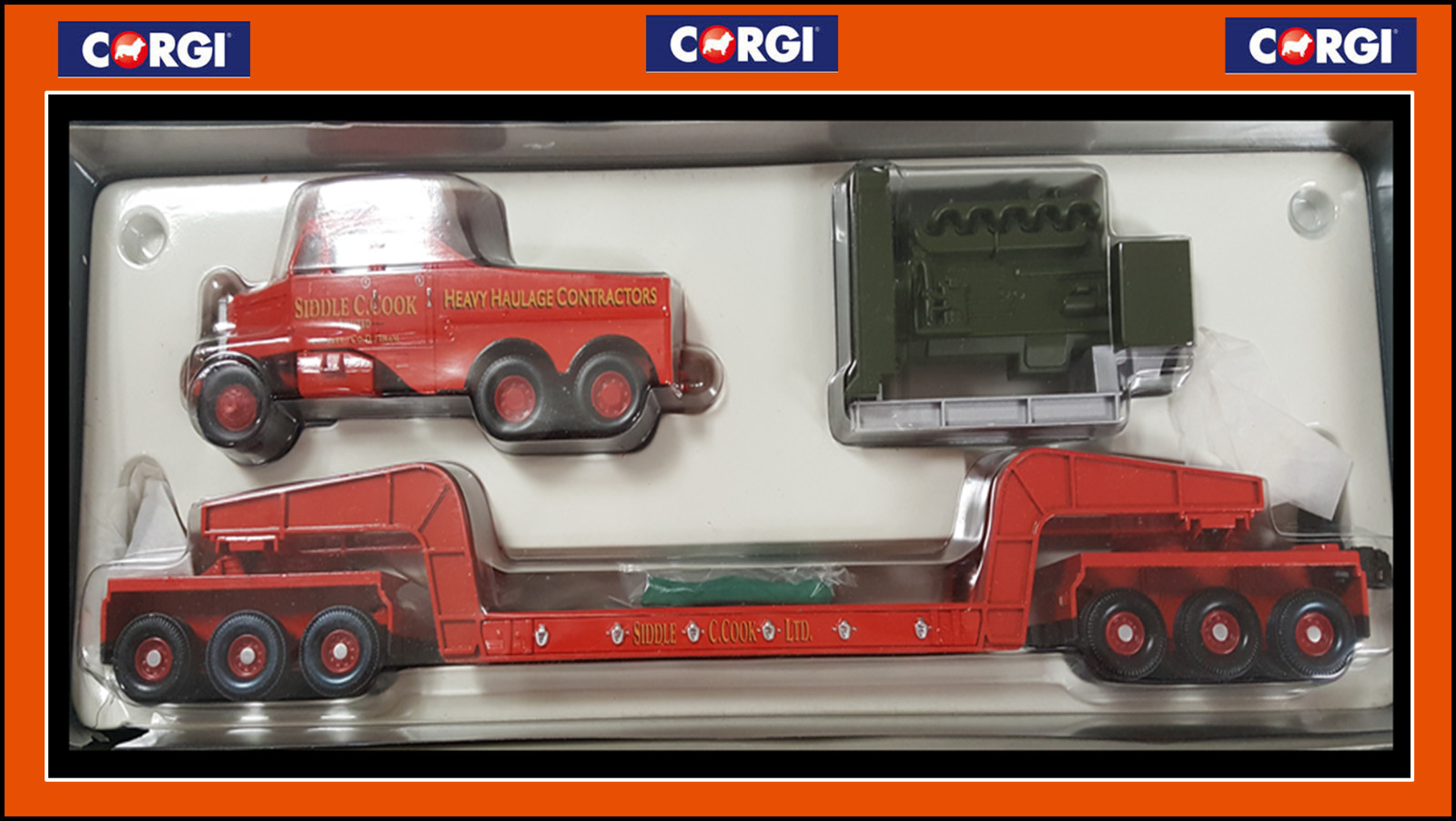 1:50 Corgi Heavy Haulage “Siddle & Cook” with Generator Load FREE SHIPPING!!!!