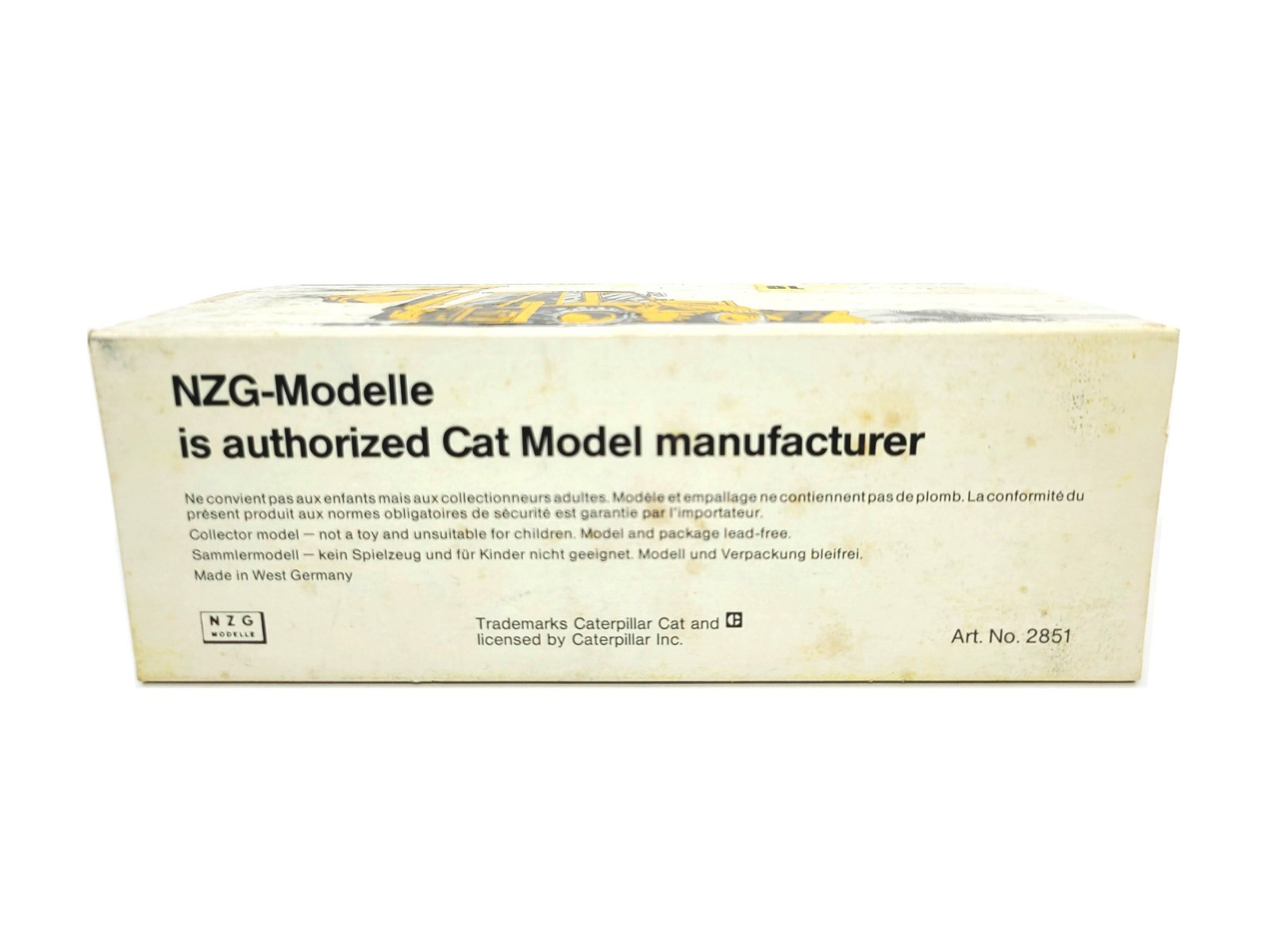 Caterpillar Cat 428 Backhoe Loader Cab – Silver NZG 1:50 Scale Model #285.1S New