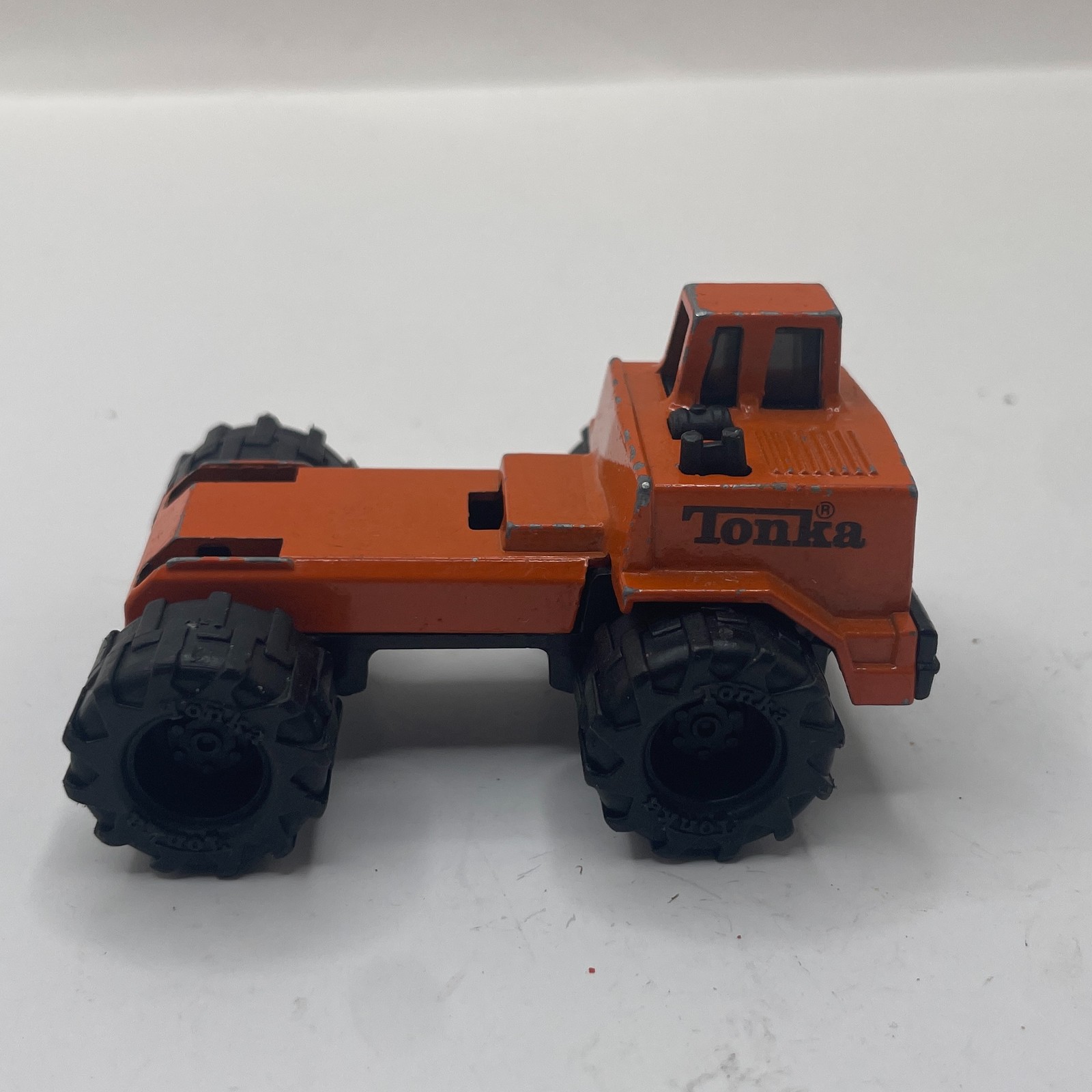 Orange 1992 Road Grader Construction Tonka Pressed Steel Body