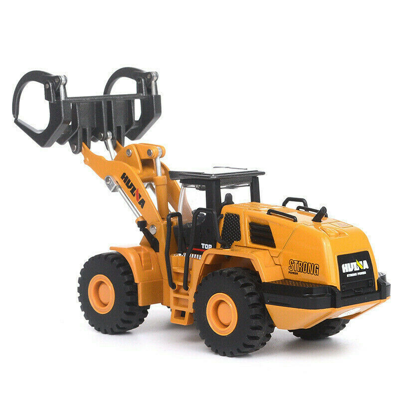 1/50 Diecast Wheel Timber Grab Loader Model Alloy Construction Vehicle Toys Gift