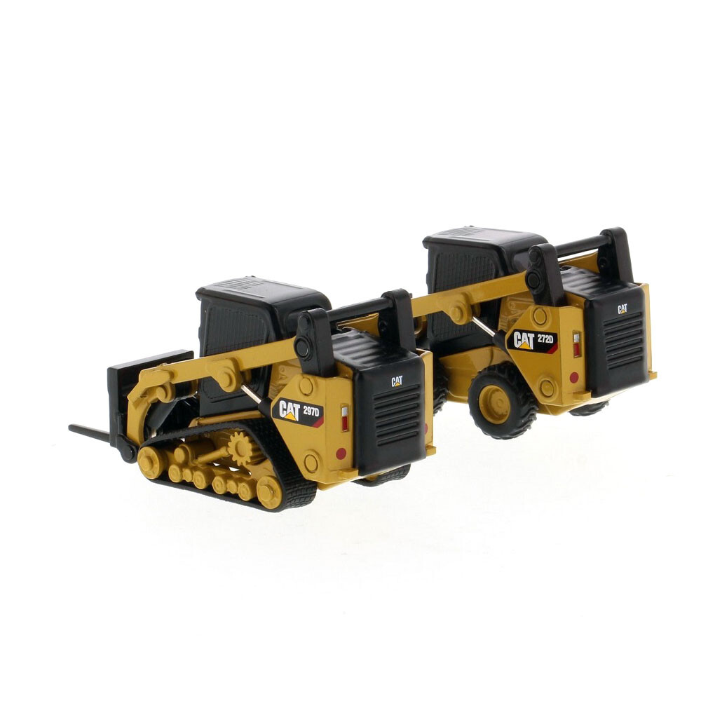 Diecast Masters 85693 Cat 272D2 Skid Steer & 297D2 Track Loaders 1/64 Scale