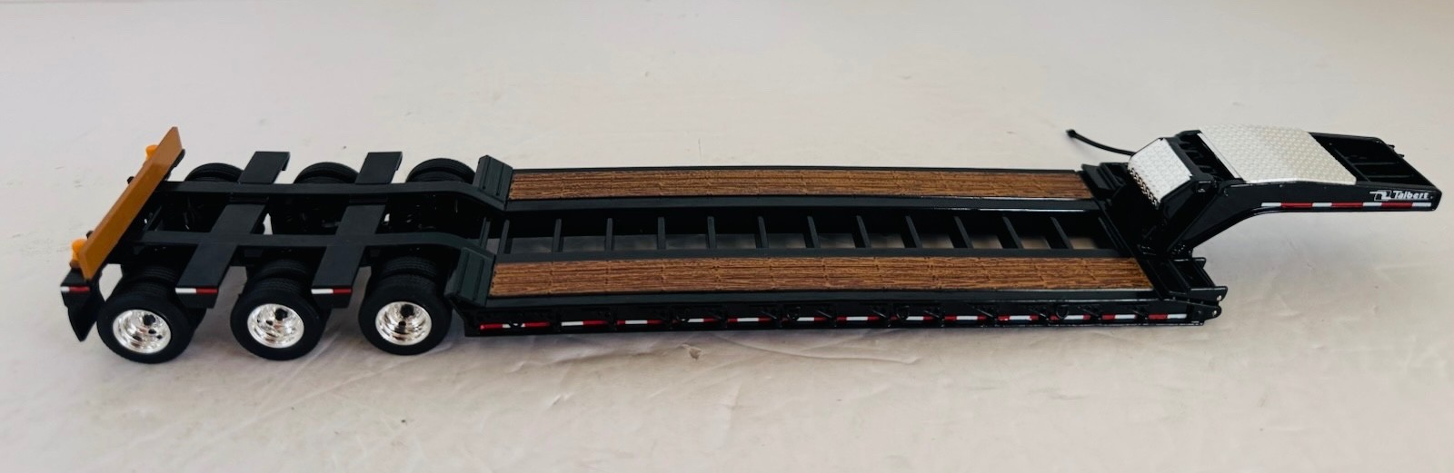 1:50 Black TALBERT 555A Tri-Axle Lowboy Trailer By First Gear