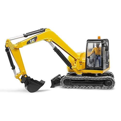 CAT Mini Excavator Construction Digger Toy Cat Mini Excavator with a Worker