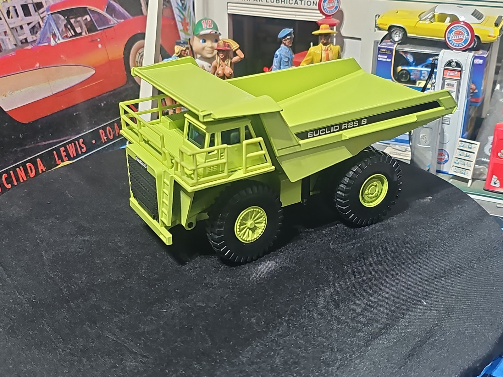 VINTAGE Joal Compact 1:50 Die Cast Euclid R85 B Dump Truck Green VERY NICE